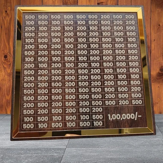 COOKVITA Wooden Money Saving Box | Cash Saver Money Box with Counting Target | 1,00,000 Savings Challenge Piggy Bank | Coin & Cash Bank for Boys, Girls and Adult | Durable & Eco-Friendly| Modern